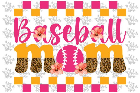 Baseball Mom Mom Sublimation Svg Design Graphics and Crafts