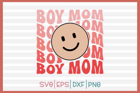 Boy Mom Retro Svg Design: Graphics and Crafts for Brand Identity