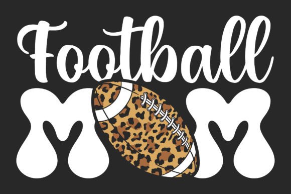 Football Mom Retro SVG Sublimation Graphics for Crafts