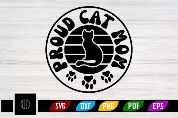 Proud Cat Mom Retro Svg Design Graphics and Crafts Review